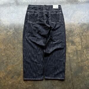Rare Size EXTRA Baggy Southpole Raw‎ Black Denim Jeans
